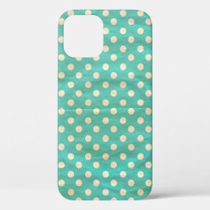 Grunge polka dots seamless pattern iPhone 12 case