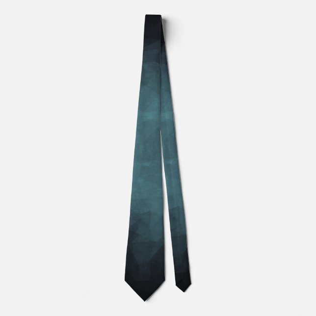 Grunge Polygon Background - Teal Tie (Front)