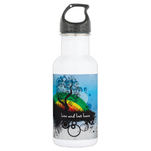 Grunge Rainbow Tree Customisable 532 Ml Water Bottle