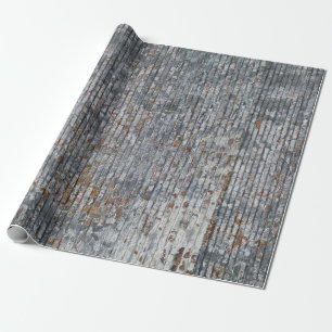 Grunge Red n Grey Brick Wall Wrapping Paper