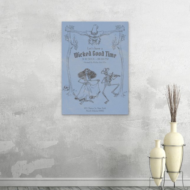 Grunge Retro Black Halloween Party Poster (Creator Uploaded)