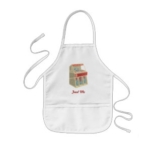 Grunge Retro Jukebox Kids Apron