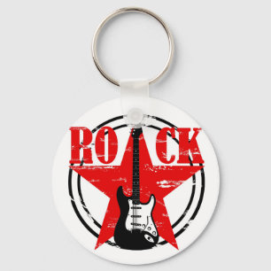 Grunge rock key ring
