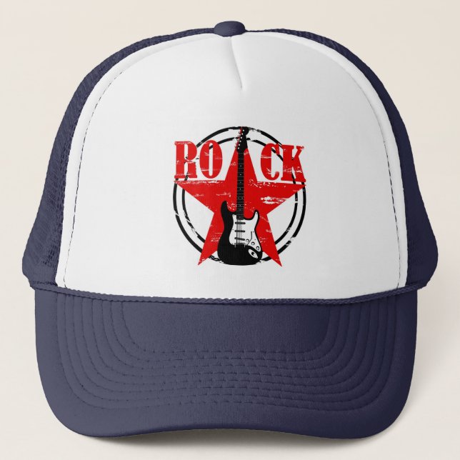 Grunge rock trucker hat (Front)