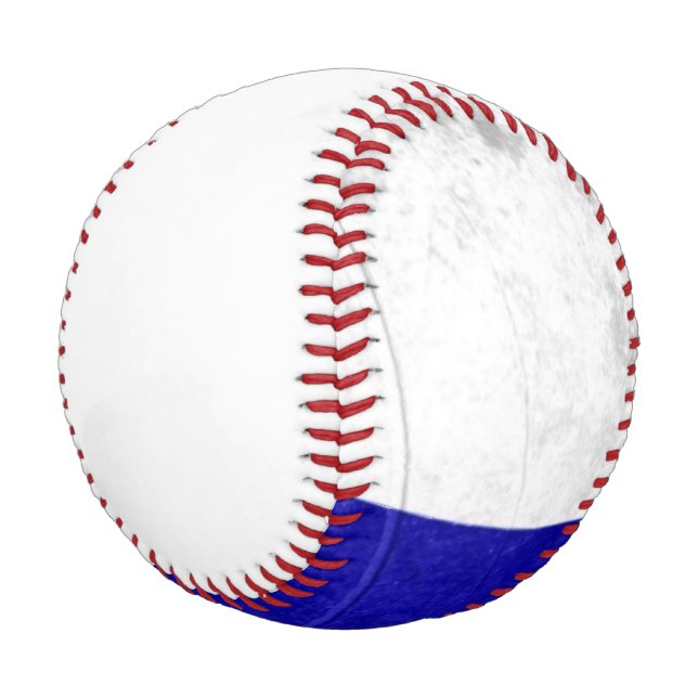 Grunge Russian Flag Baseball (Angled)