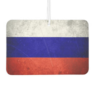 Grunge Russian Flag Car Air Freshener