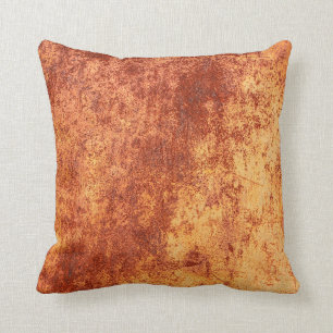 Grunge rusted metal texture, rust and oxidised met cushion