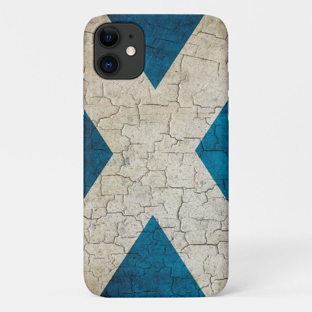 Grunge Scotland flag Case-Mate iPhone Case (Back)