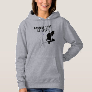 Grunge Seattle 1991 Music Scene Love Seattle Vinta Hoodie