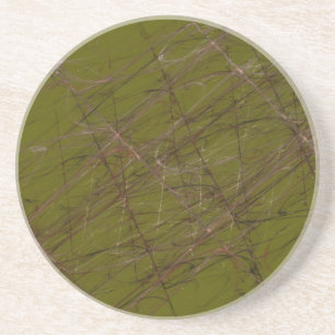 Grunge Series-6--- Green Coaster 1 of