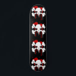 Grunge Skull And Bones Pattern Skateboard<br><div class="desc">Grunge skull and bones pattern print on your skateboard.</div>