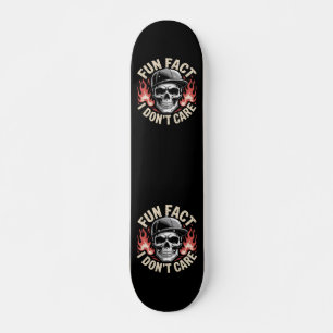 Grunge Skull Flames Streetwear Style Graphic Skateboard