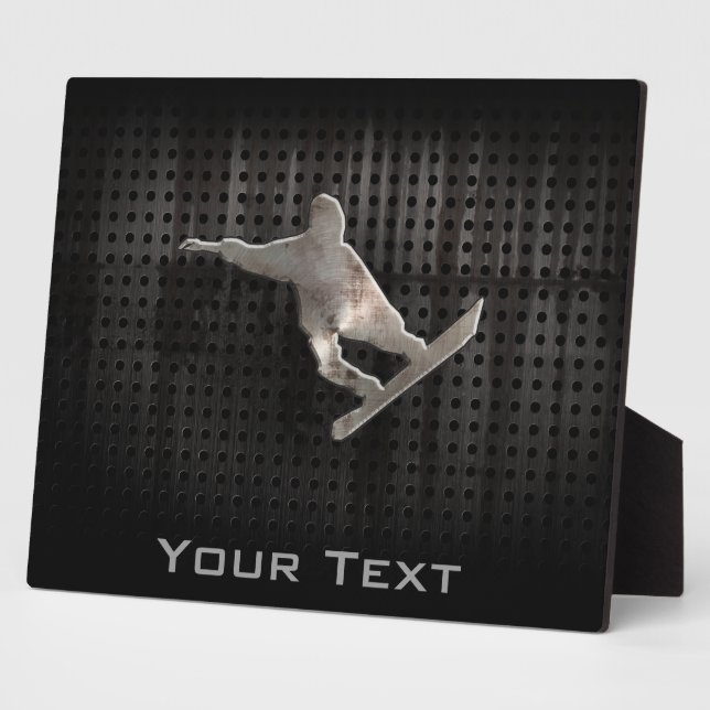 Grunge Snowboarding Plaque (Side)