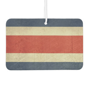 Grunge sovereign state flag of Costa Rica Car Air Freshener