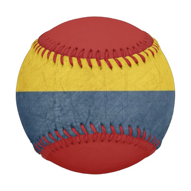 Grunge sovereign state flag of country of baseball (Front)