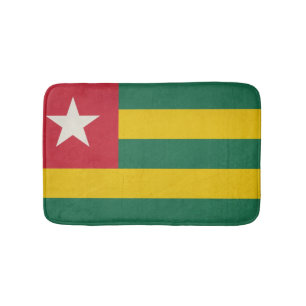 Grunge sovereign state flag of country of Togo Bath Mat
