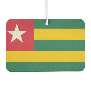 Grunge sovereign state flag of country of Togo Car Air Freshener