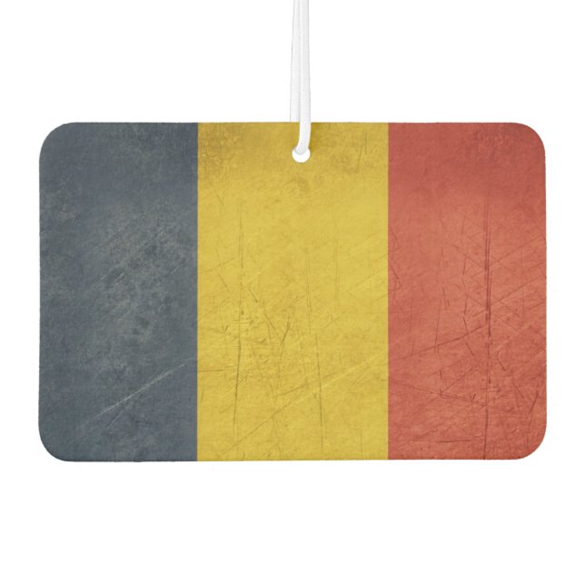 Grunge sovereign state flag of Romania Car Air Freshener (Front)