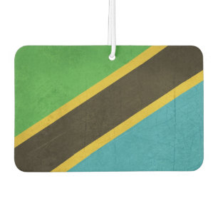 Grunge Sovereign state flag of Tanzania Car Air Freshener