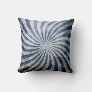 Grunge Spiral Burst Cushion