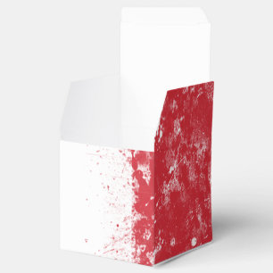 Grunge Splatter Painted Flag of Italy Favour Box