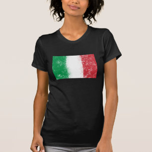 Grunge Splatter Painted Flag of Italy T-Shirt
