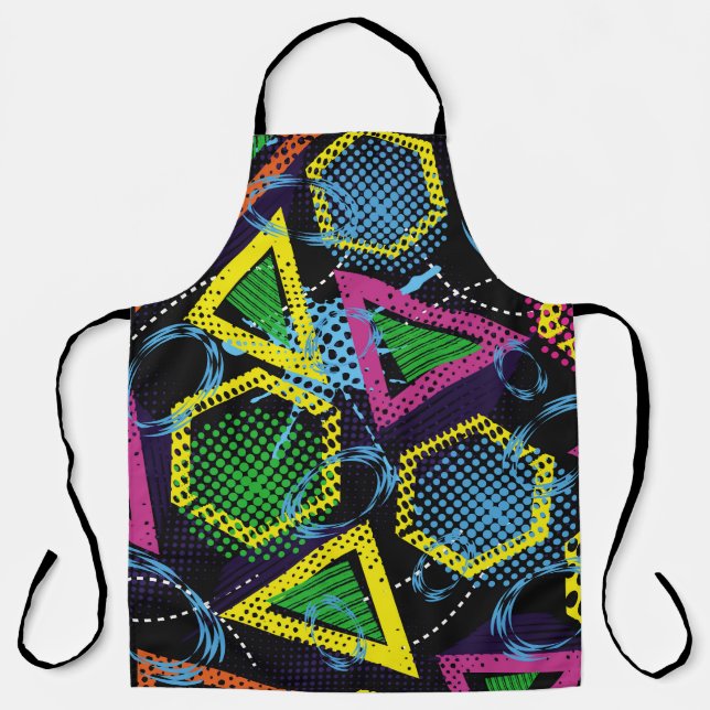 Grunge sport pattern, children's design. apron (Front)