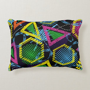 Grunge sport pattern, children's design. decorative cushion