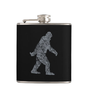 Grunge Squatchin Bigfoot Style Hip Flask