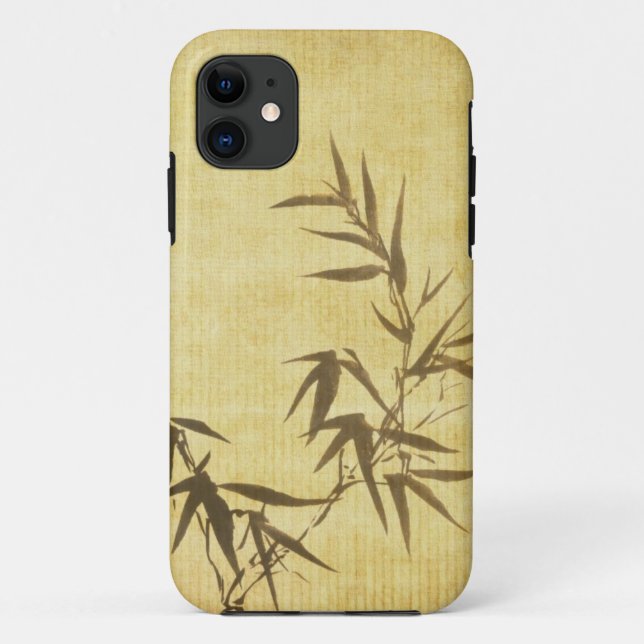 Grunge Stained Bamboo Paper Background Case-Mate iPhone Case (Back)
