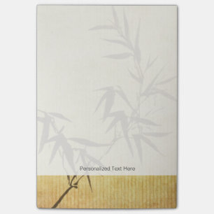 Grunge Stained Bamboo Paper Background Post-it Notes