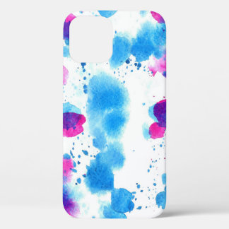 Grunge Stains Watercolor Texture iPhone 12 Case