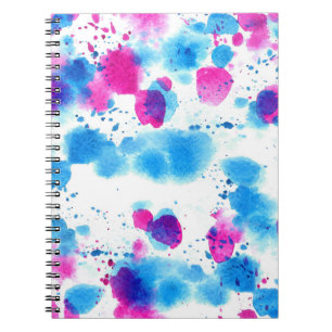 Grunge Stains Watercolor Texture Notebook