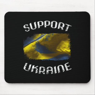 Grunge Stand With Ukraine Statement Piece For Supp Mouse Pad