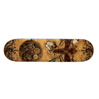 Grunge Steampunk Victorian Butterfly Skateboard