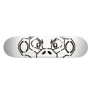 Grunge Stencil Monkey Board Skateboard