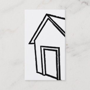 grunge style house : real estate business card
