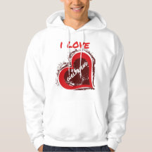 Grunge Style I Love My Girlfriend Heart Design