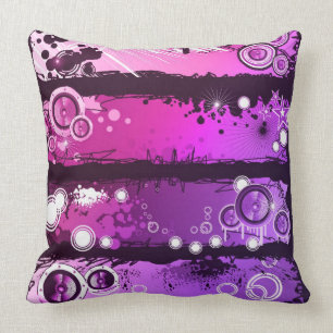 Grunge Style Music Banner 3 Cushion