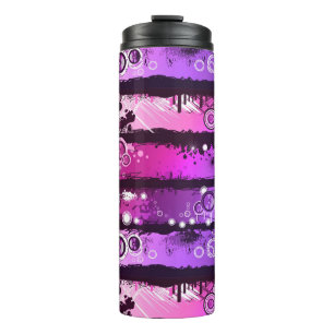 Grunge Style Music Banner 3 Thermal Tumbler