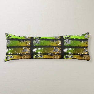 Grunge Style Music Banner Body Cushion