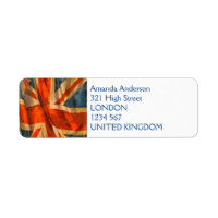 Grunge Style Union Jack British Flag Illustration