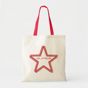 Grunge Superstar Bag, Red Tote Bag