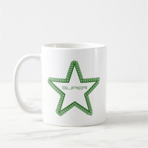 Grunge Superstar Mug, Forest Green Coffee Mug