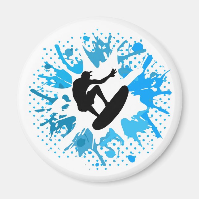 Grunge surfer magnet (Front)