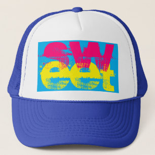 grunge SWEET lettering Trucker Hat