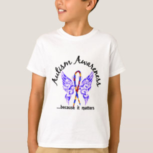 Grunge Tattoo Butterfly 6.1 Autism T-Shirt