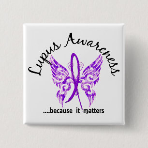 Grunge Tattoo Butterfly 6.1 Lupus 15 Cm Square Badge