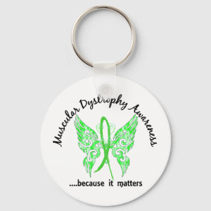 Grunge Tattoo Butterfly 6.1 Muscular Dystrophy Key Ring