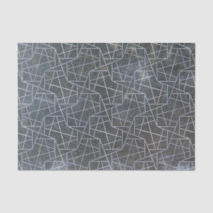 Grunge Texture Decorative Weathered Silver Grey Tissue Paper